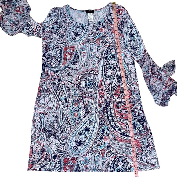 MSK Colorful Paisley Shift Dress Plus Size 1X - Picture 10 of 10
